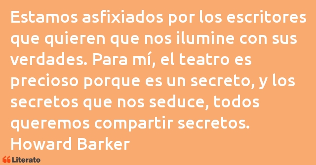 Frases de Howard Barker