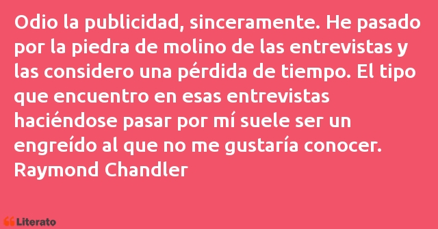 Frases de Raymond Chandler