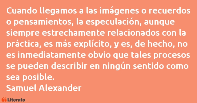 Frases de Samuel Alexander