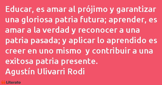 Frases de Agustín Ulivarri Rodi