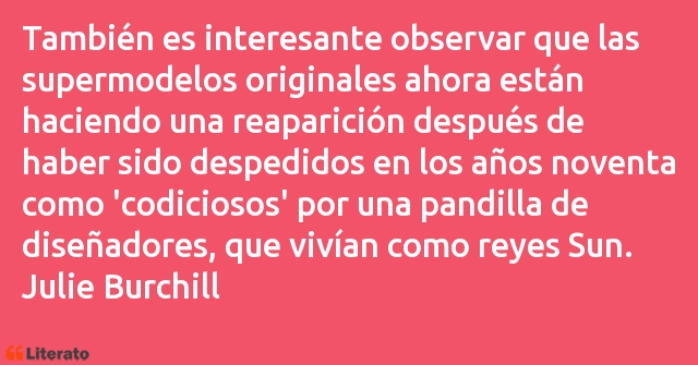 Frases de Julie Burchill