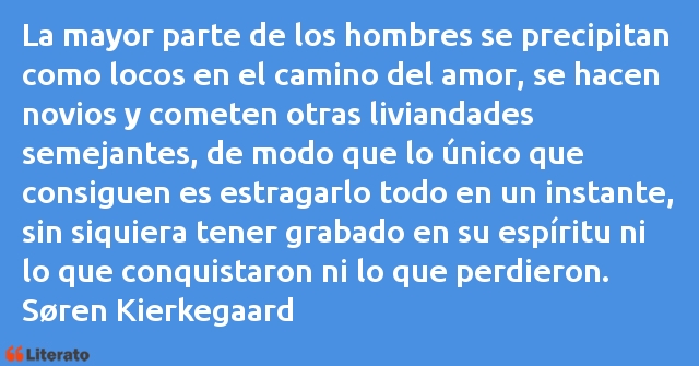 Frases de Soren Kierkegaard