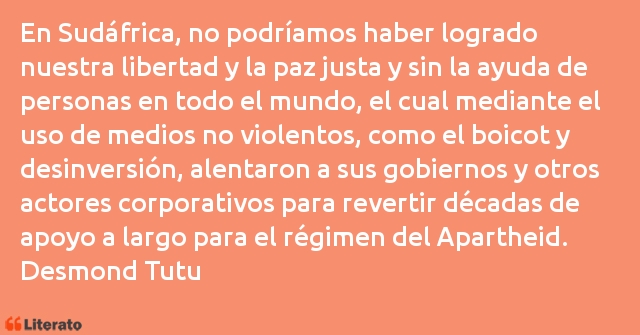 Frases de Desmond Tutu