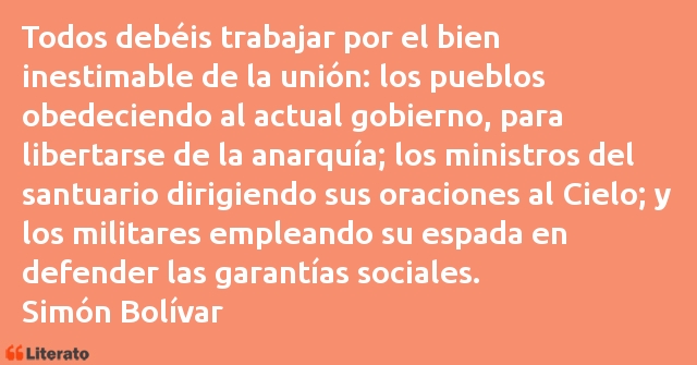 Frases de Simón Bolívar