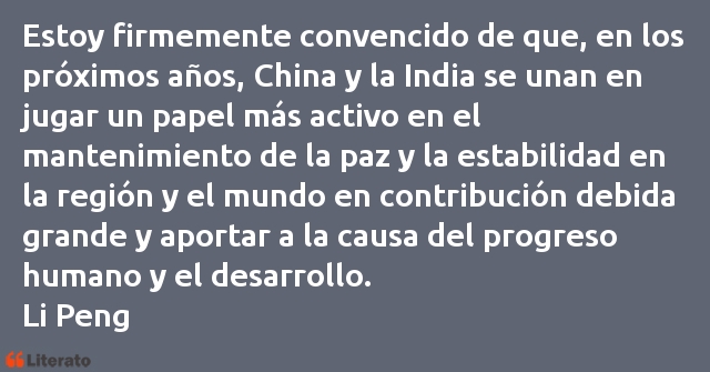 Frases de Li Peng