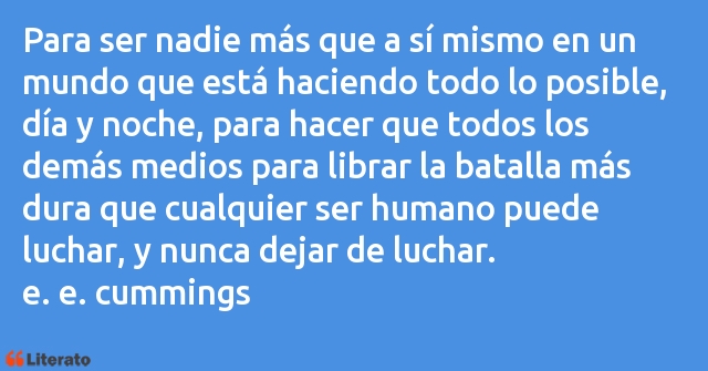 Frases de e. e. cummings