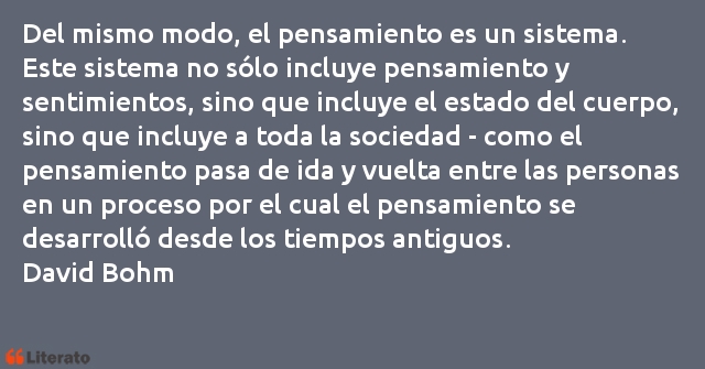 Frases de David Bohm