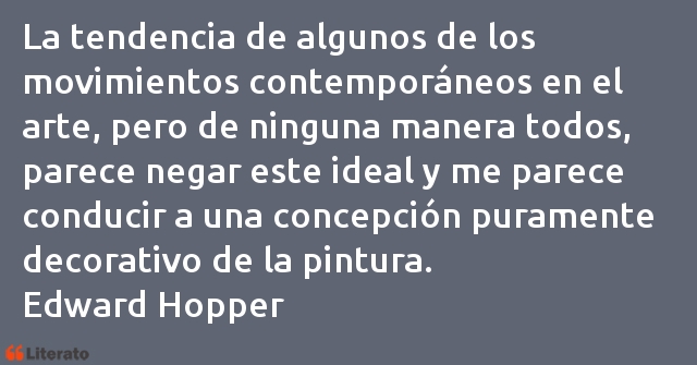 Frases de Edward Hopper