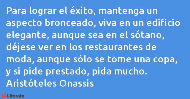 Frases de Aristóteles Onassis