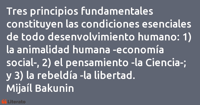 Frases de Mijaíl Bakunin