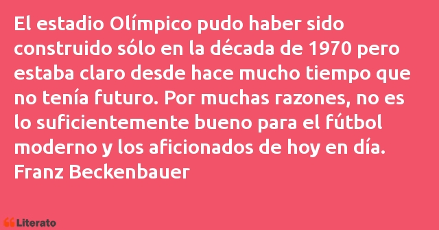 Frases de Franz Beckenbauer
