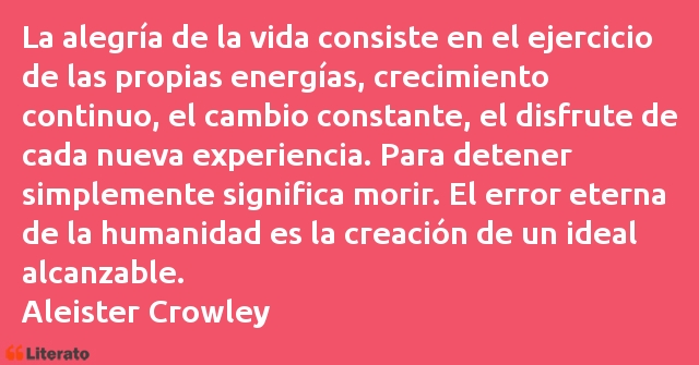 Frases de Aleister Crowley