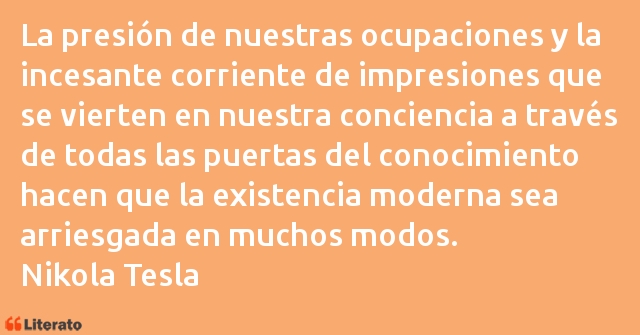 Frases de Nikola Tesla