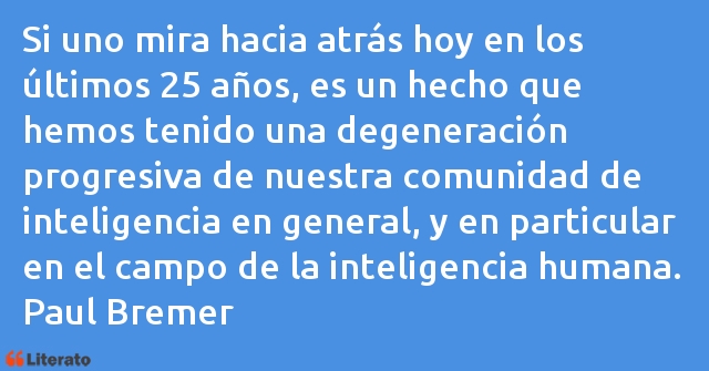 Frases de Paul Bremer