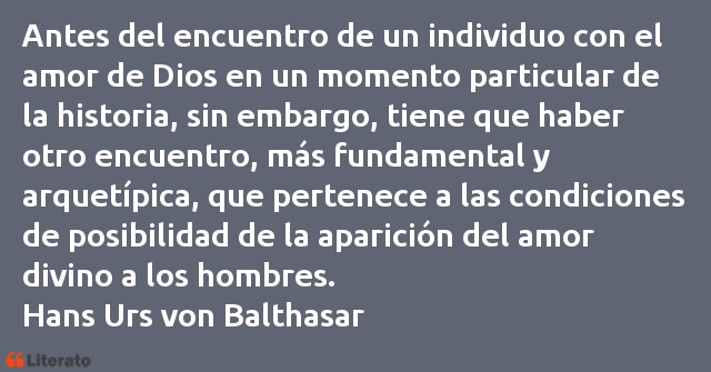 Frases de Hans Urs von Balthasar