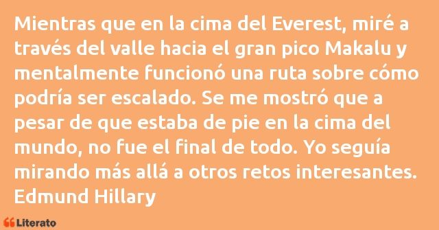 Frases de Edmund Hillary