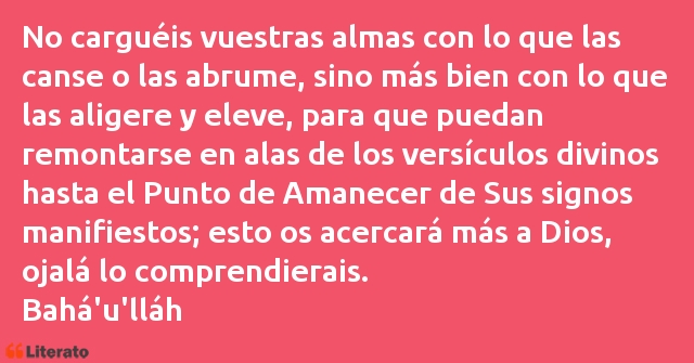 Frases de Bahá'u'lláh