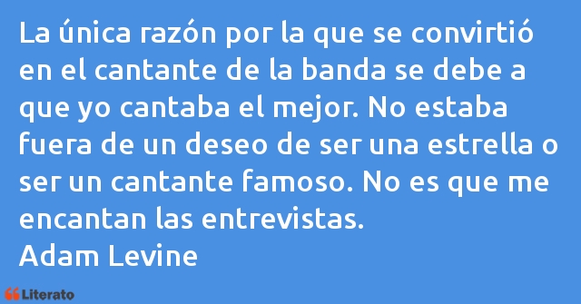 Frases de Adam Levine