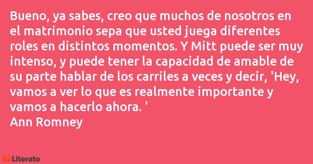 Frases de Ann Romney