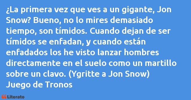 Frases de Juego de Tronos