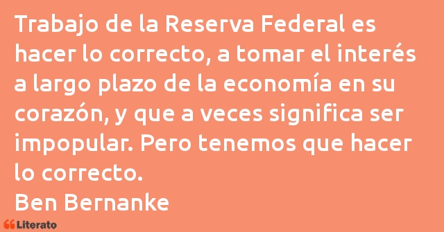 Frases de Ben Bernanke