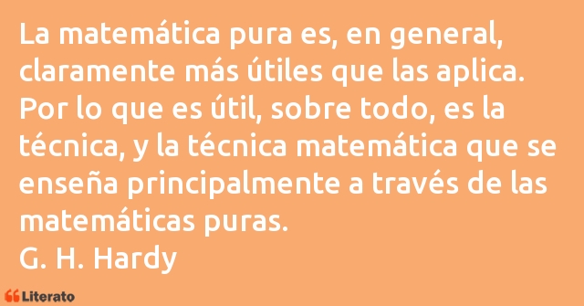 Frases de Godfrey Harold Hardy