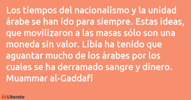 Frases de Muammar al-Gaddafi