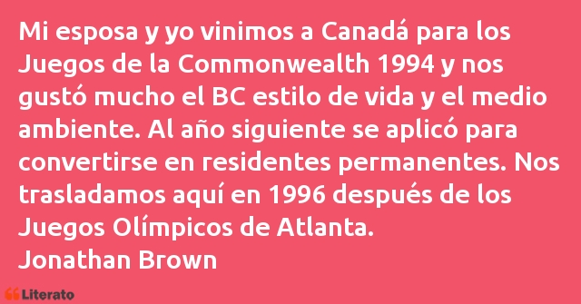 Frases de Jonathan Brown