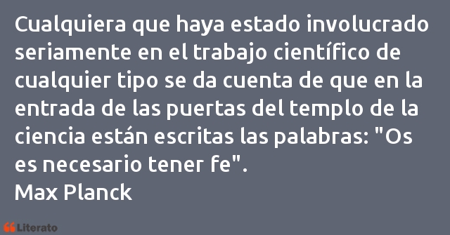 Frases de Max Planck