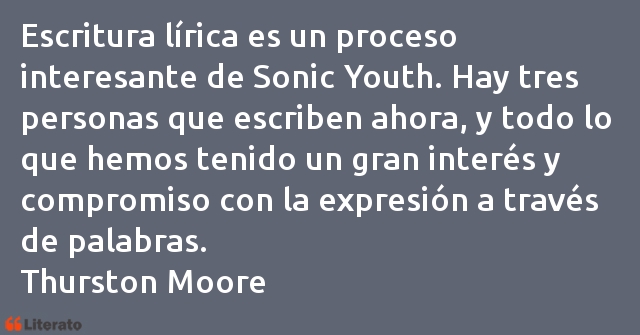 Frases de Thurston Moore