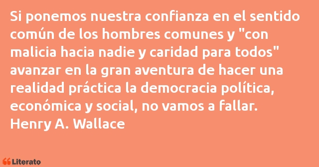 Frases de Henry A. Wallace