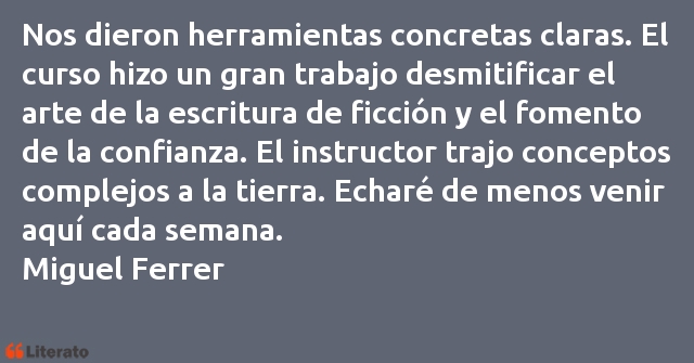 Frases de Miguel Ferrer