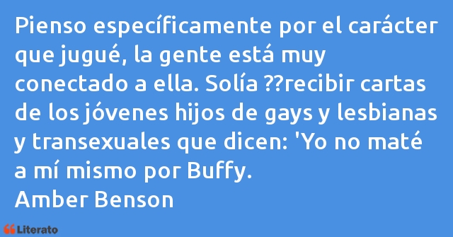 Frases de Amber Benson