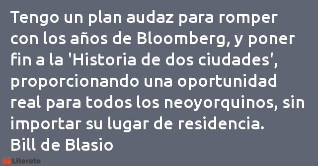 Frases de Bill de Blasio