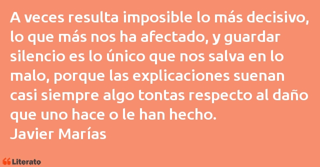 Frases de Javier Marías