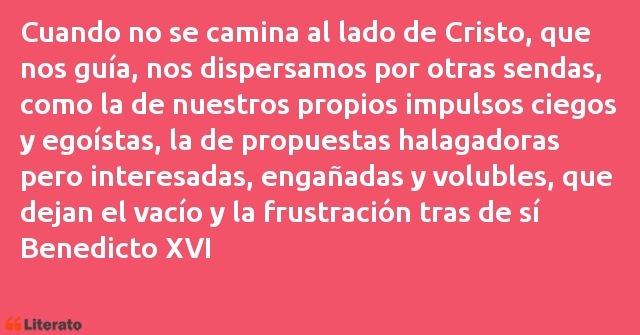 Frases de Benedicto XVI