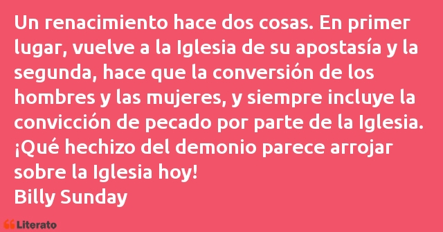 Frases de Billy Sunday