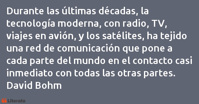 Frases de David Bohm