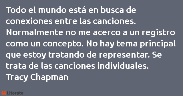 Frases de Tracy Chapman