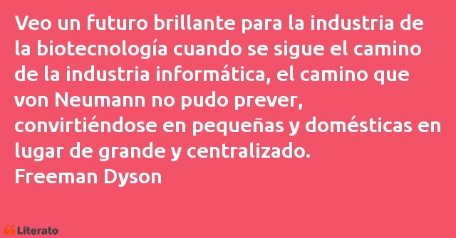 Frases de Freeman Dyson