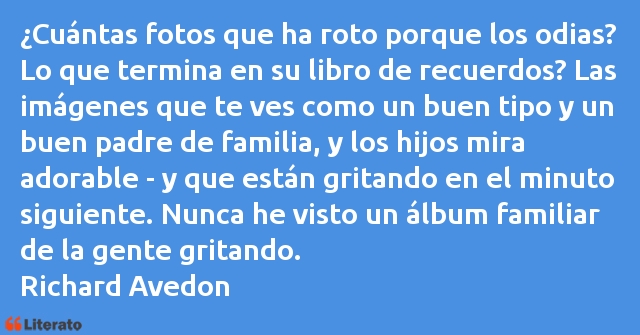 Frases de Richard Avedon