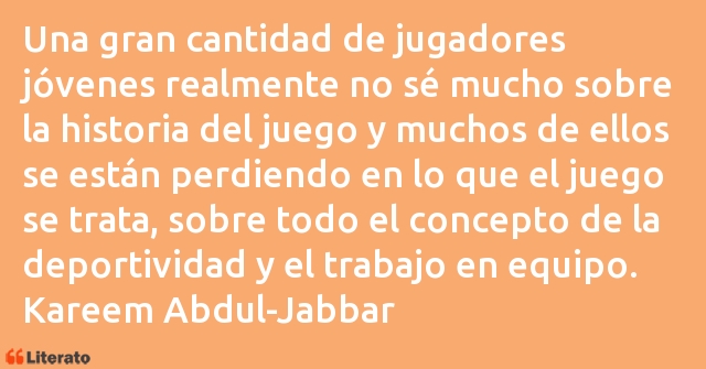 Frases de Kareem Abdul-Jabbar