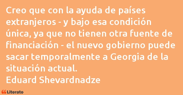 Frases de Eduard Shevardnadze