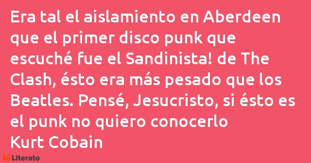 Frases de Kurt Cobain