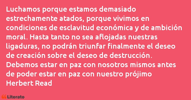 Frases de Herbert Read