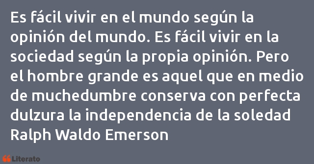 Frases de Ralph Waldo Emerson