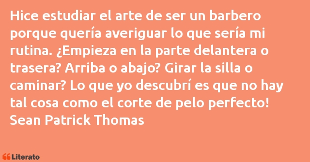 Frases de Sean Patrick Thomas