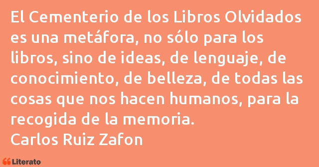 Frases de Carlos Ruiz Zafon