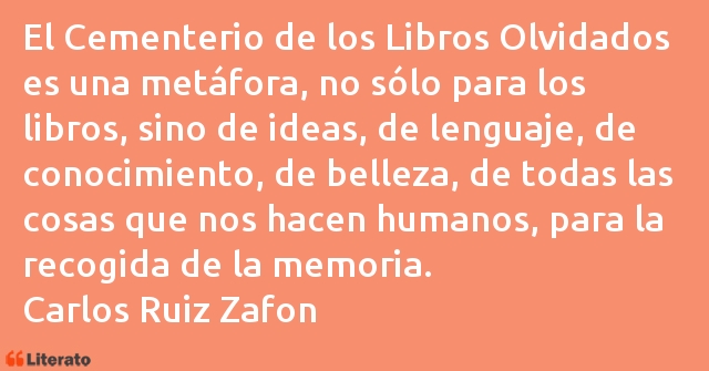 Frases de Carlos Ruiz Zafon