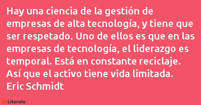 Frases de Eric Schmidt